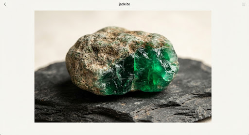 Raw jade stone